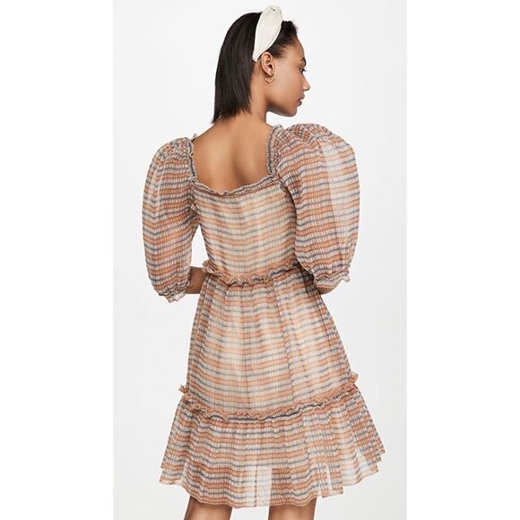 Sea NY Teddie puff sleeve plaid Dress - Picture 7 of 15